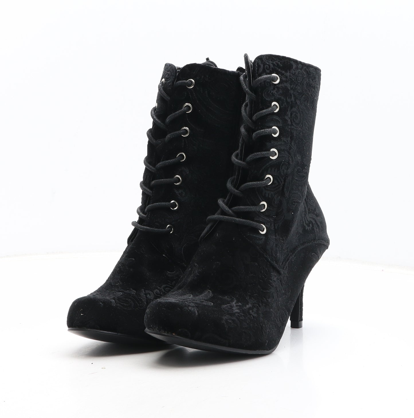 Joe Browns Womens Black Geometric Synthetic Bootie Boot UK