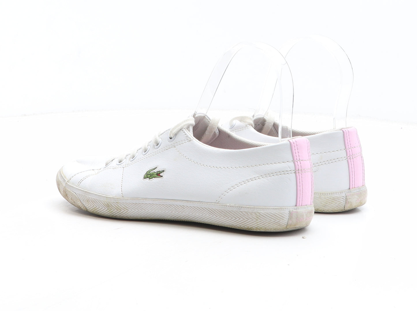 Lacoste Womens White Leather Trainer UK