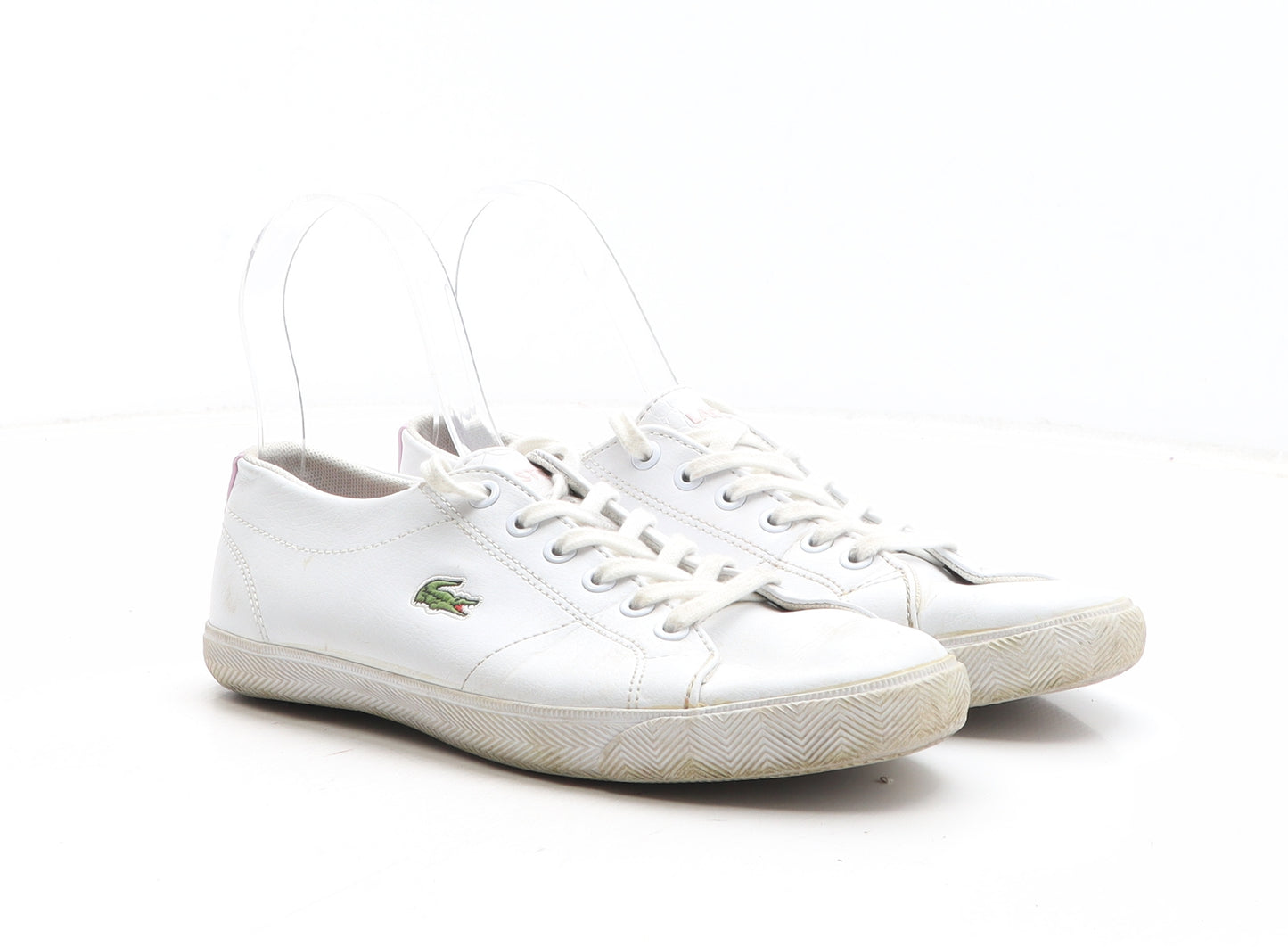 Lacoste Womens White Leather Trainer UK
