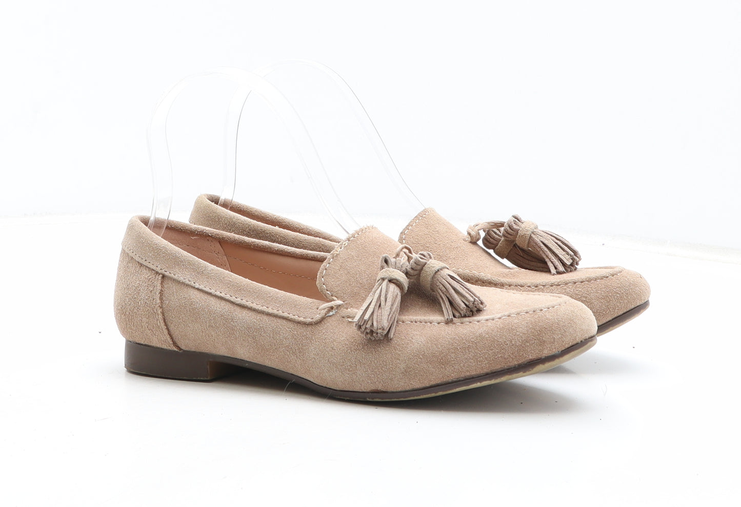 Avenue Womens Beige Synthetic Loafer Casual UK