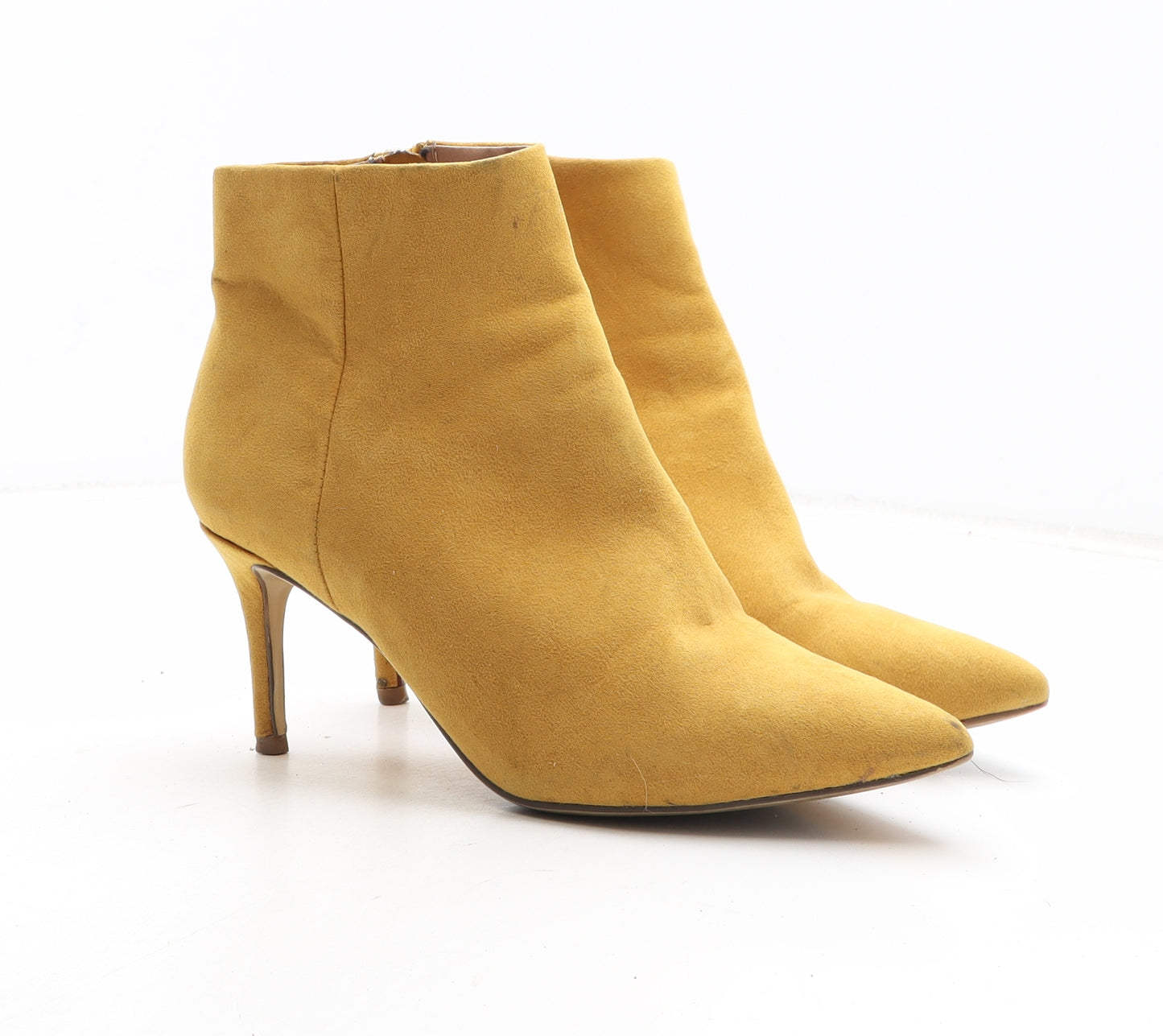 New Look Womens Yellow Synthetic Bootie Boot UK