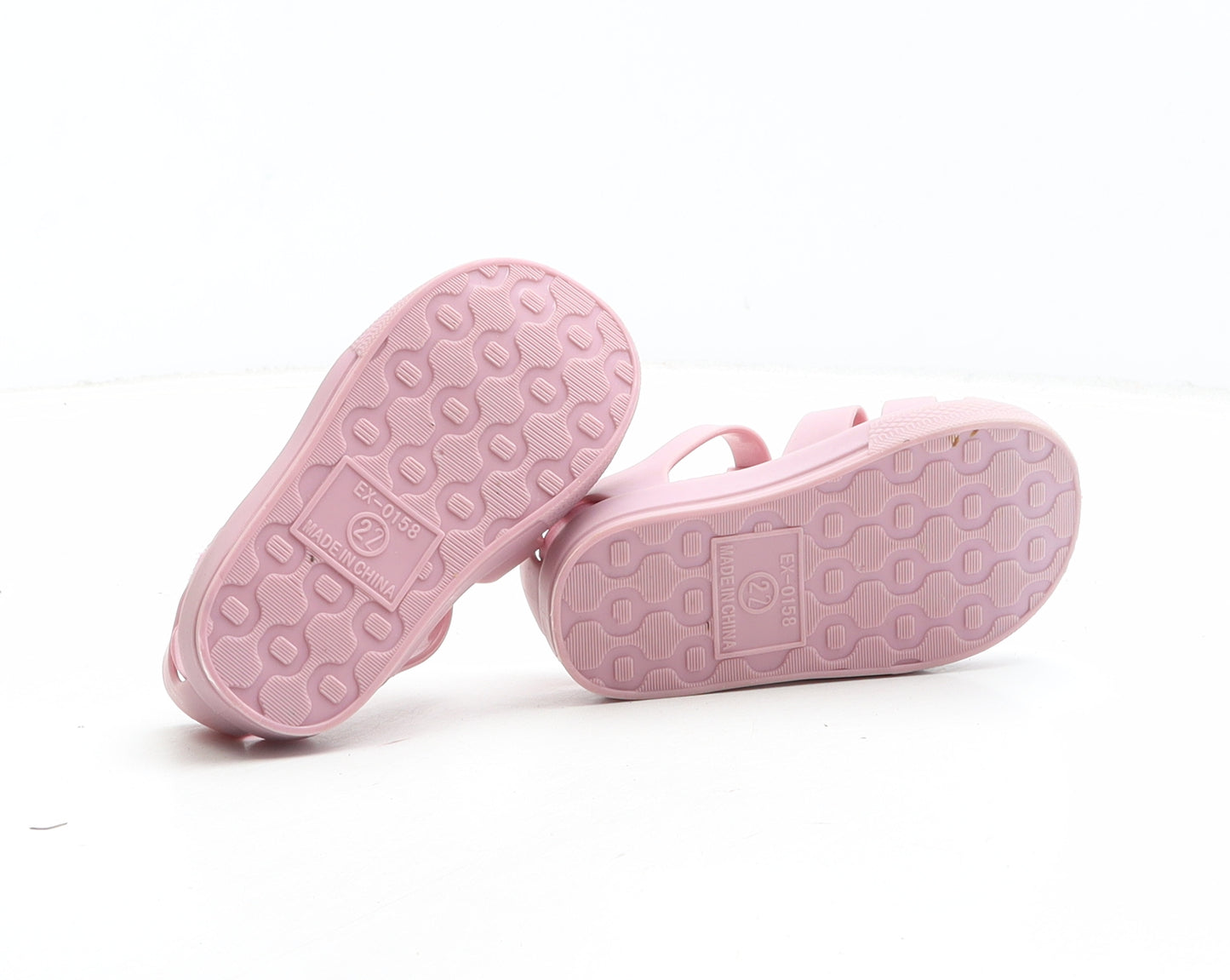 Preworn Girls Pink Synthetic Fisherman Sandal UK 5 22