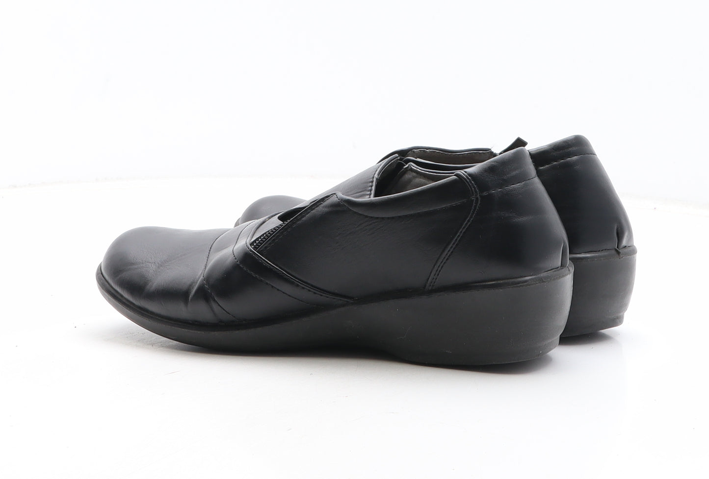 Fit For Feet Womens Black Synthetic Slip On Casual UK