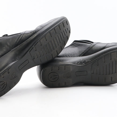 Fit For Feet Womens Black Synthetic Slip On Casual UK