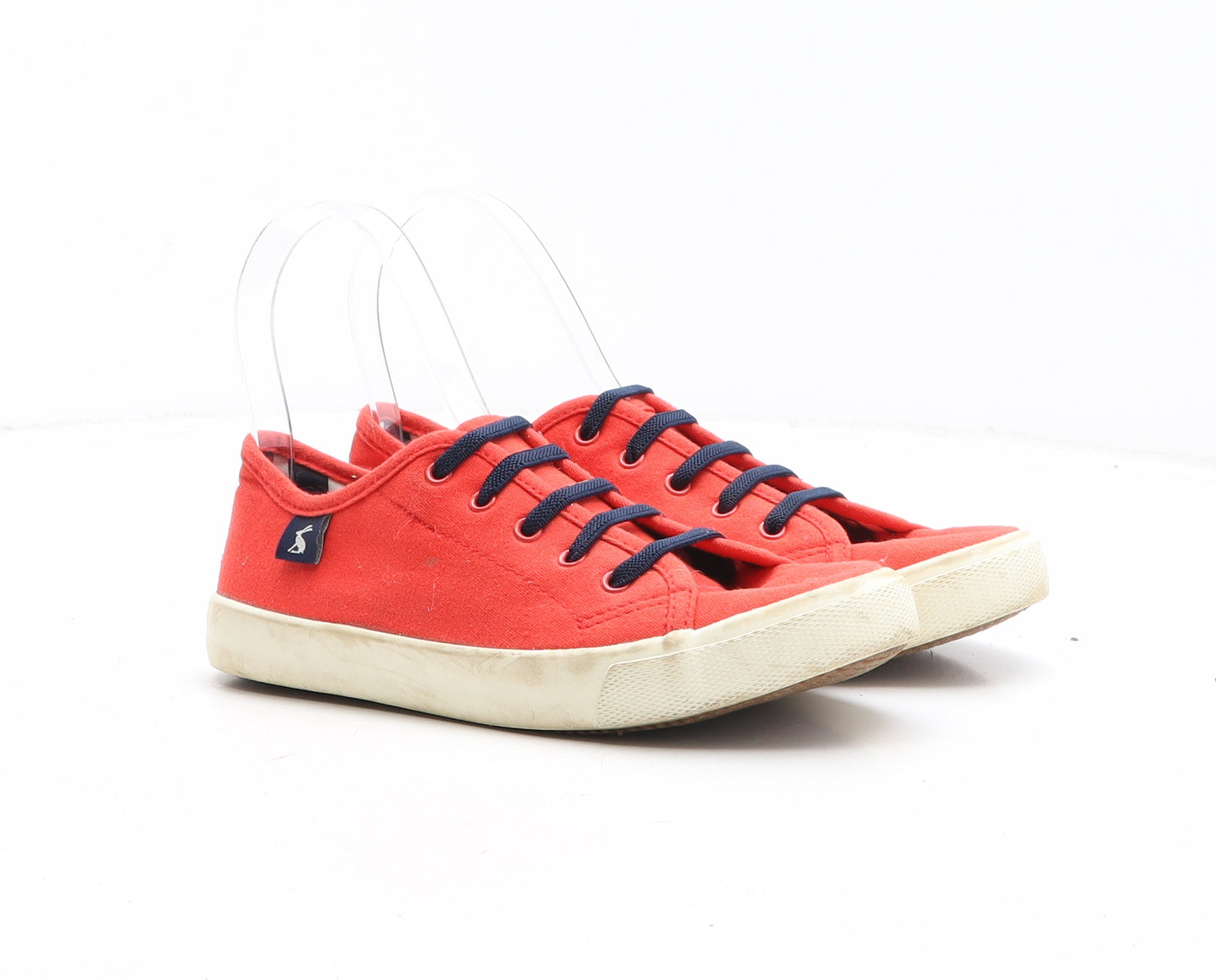 Joules Womens Red Fabric Trainer UK
