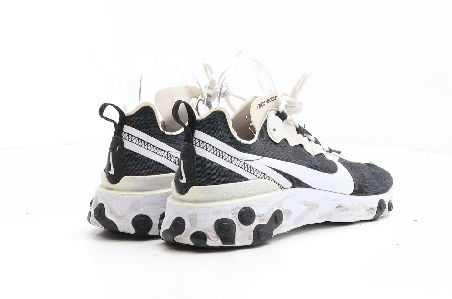 Nike Womens Black Colourblock Fabric Trainer UK - Nike React