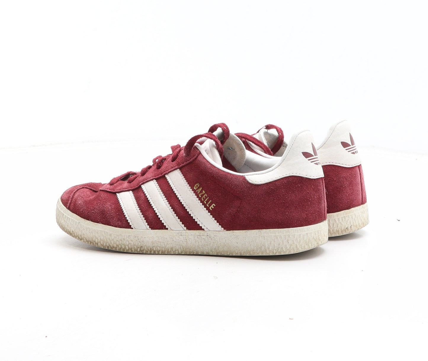 adidas Womens Red Synthetic Trainer UK - Gazelle