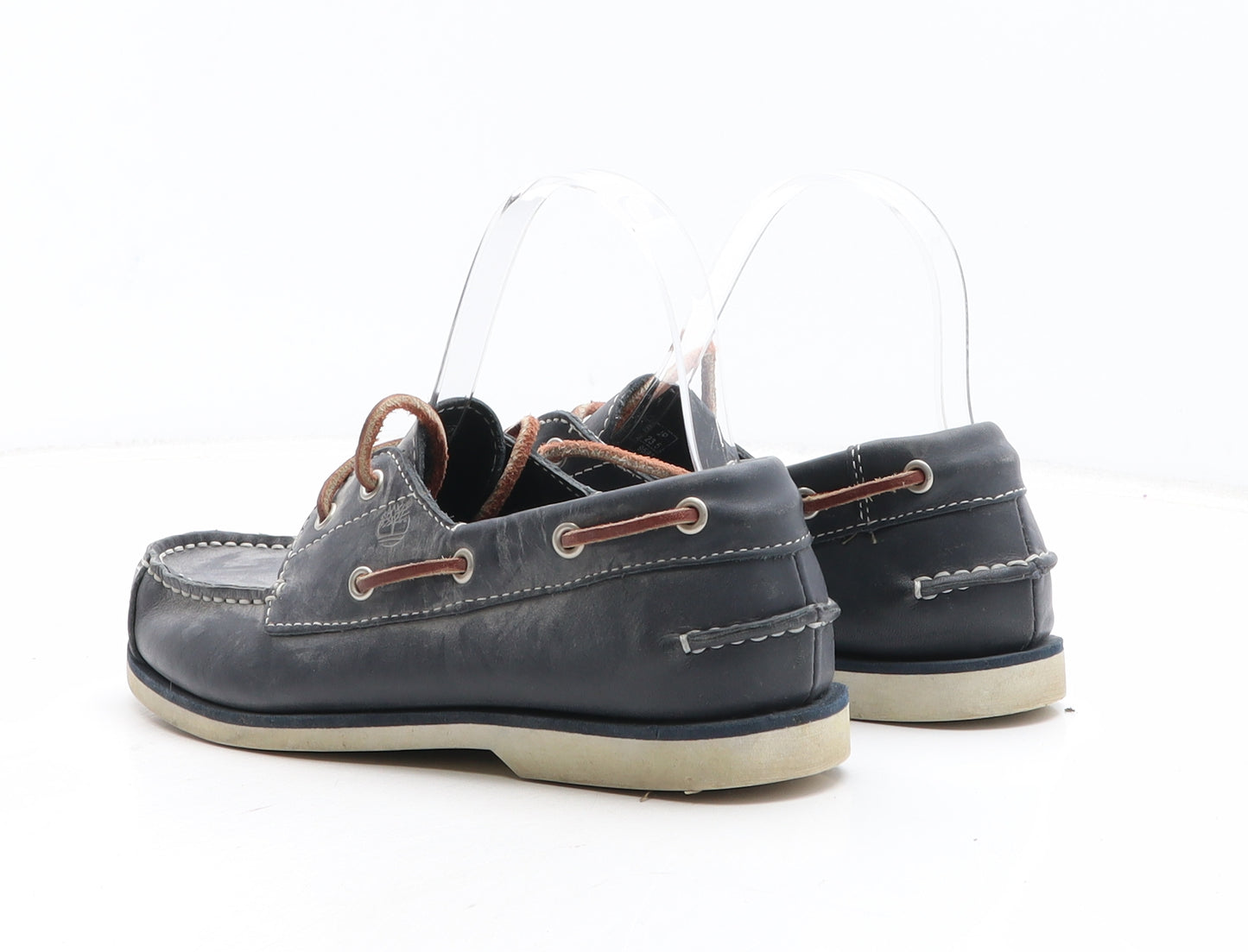 Timberland Mens Blue Leather Boat Shoe Casual UK 5