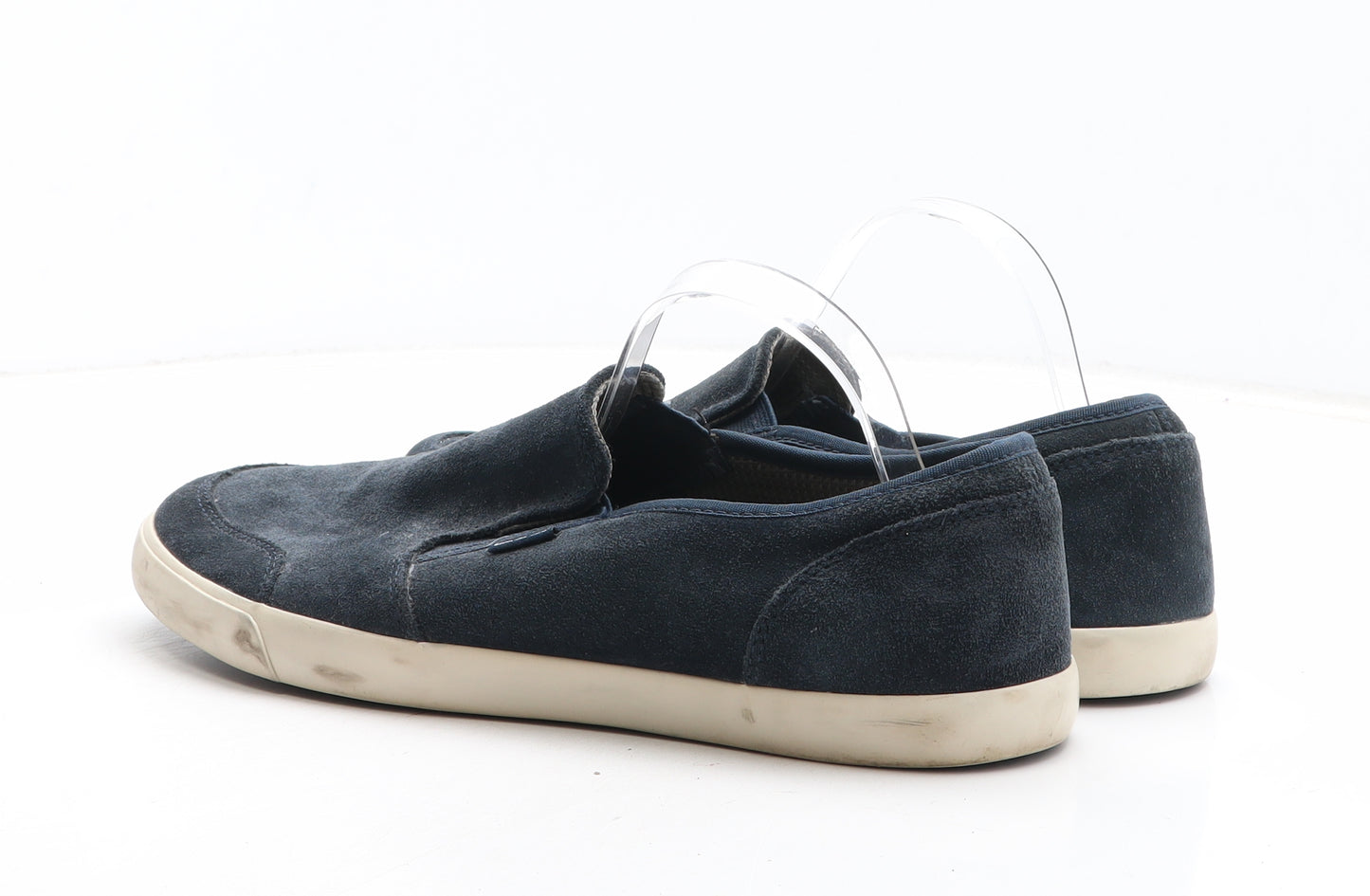 Clarks Mens Blue Fabric Slip On Casual UK 10