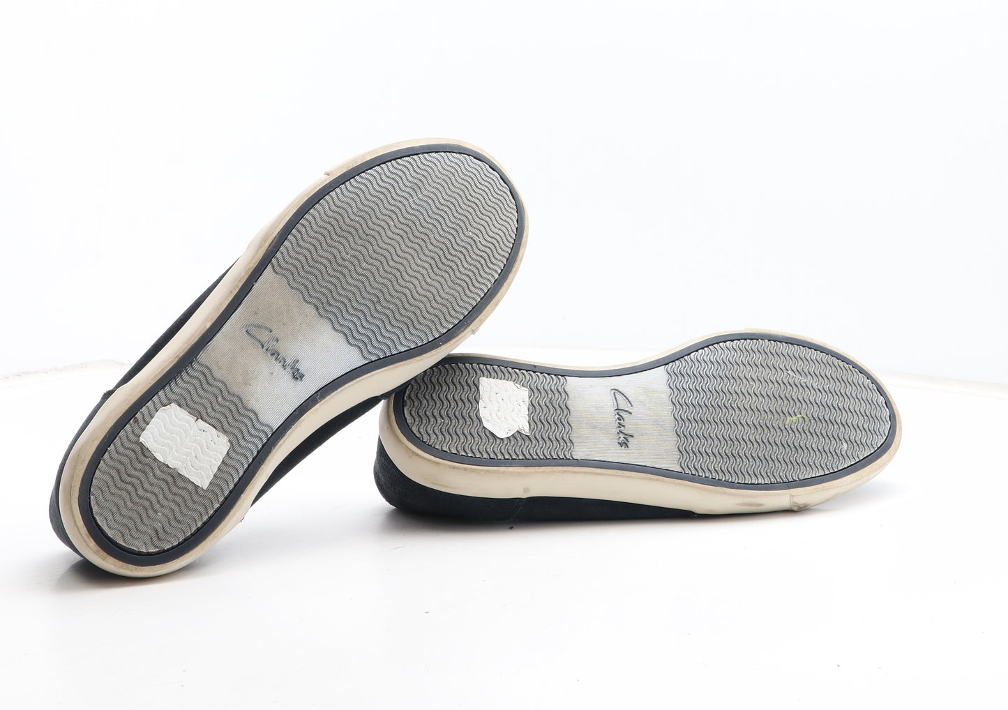 Clarks Mens Blue Fabric Slip On Casual UK 10