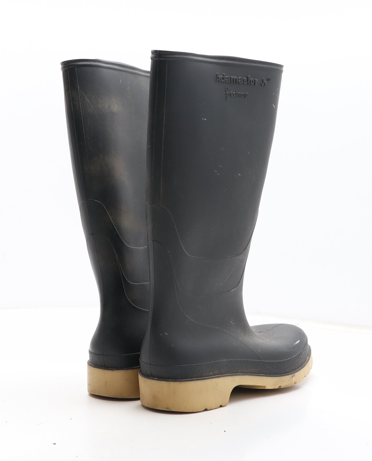 Adamastor Womens Black Synthetic Wellies Boot UK