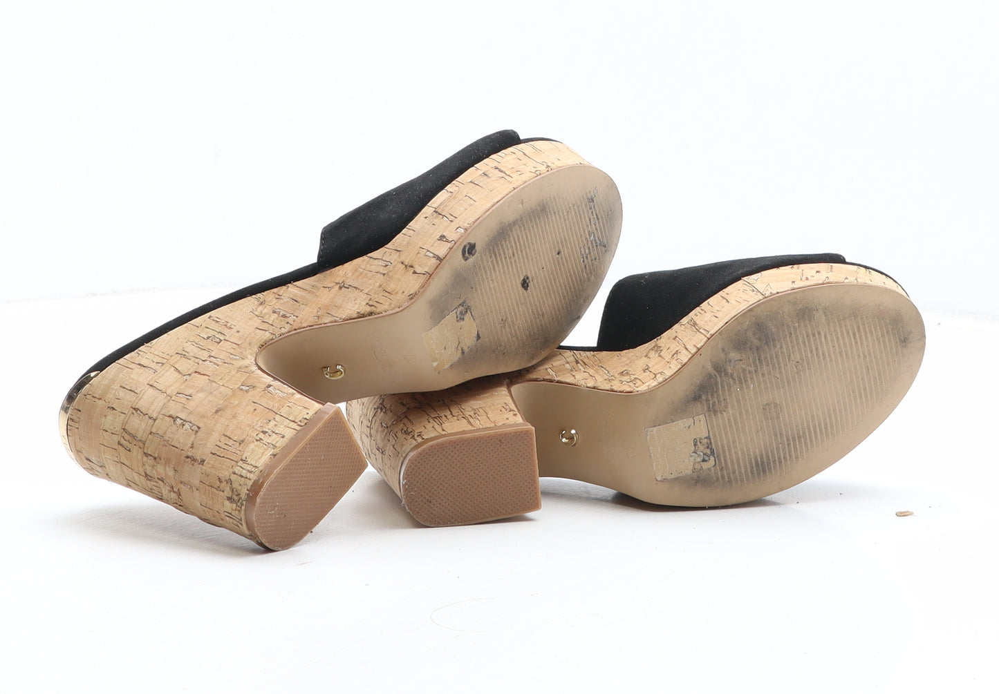 Carvela Womens Black Fabric Mule Heel UK