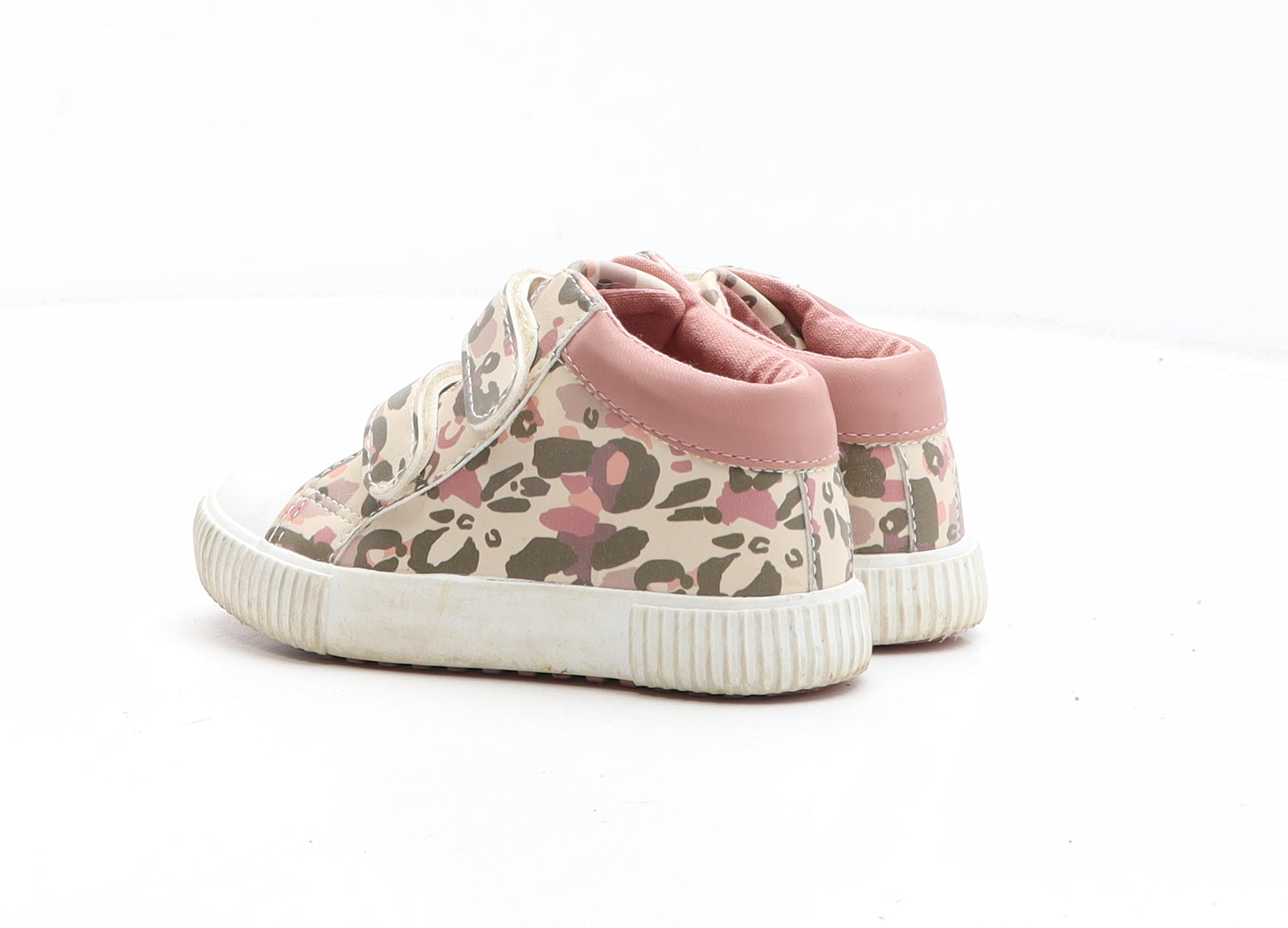 George Girls Multicoloured Animal Print Synthetic Trainer UK 9 - Leopard Pattern