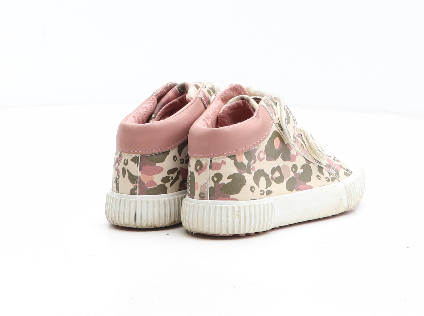 George Girls Multicoloured Animal Print Synthetic Trainer UK 9 - Leopard Pattern