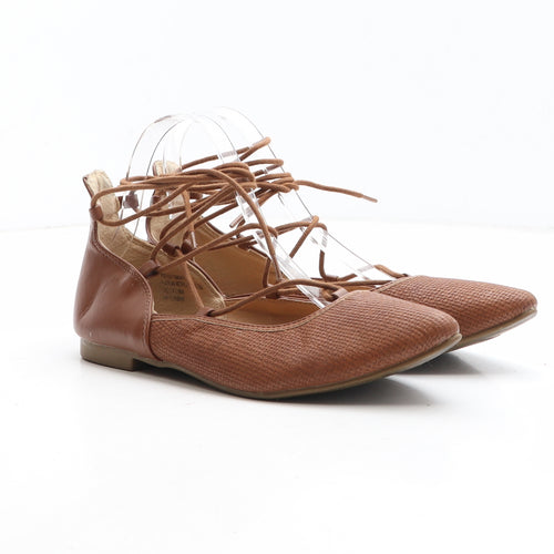 Fiore Womens Brown Synthetic Strappy Sandal UK