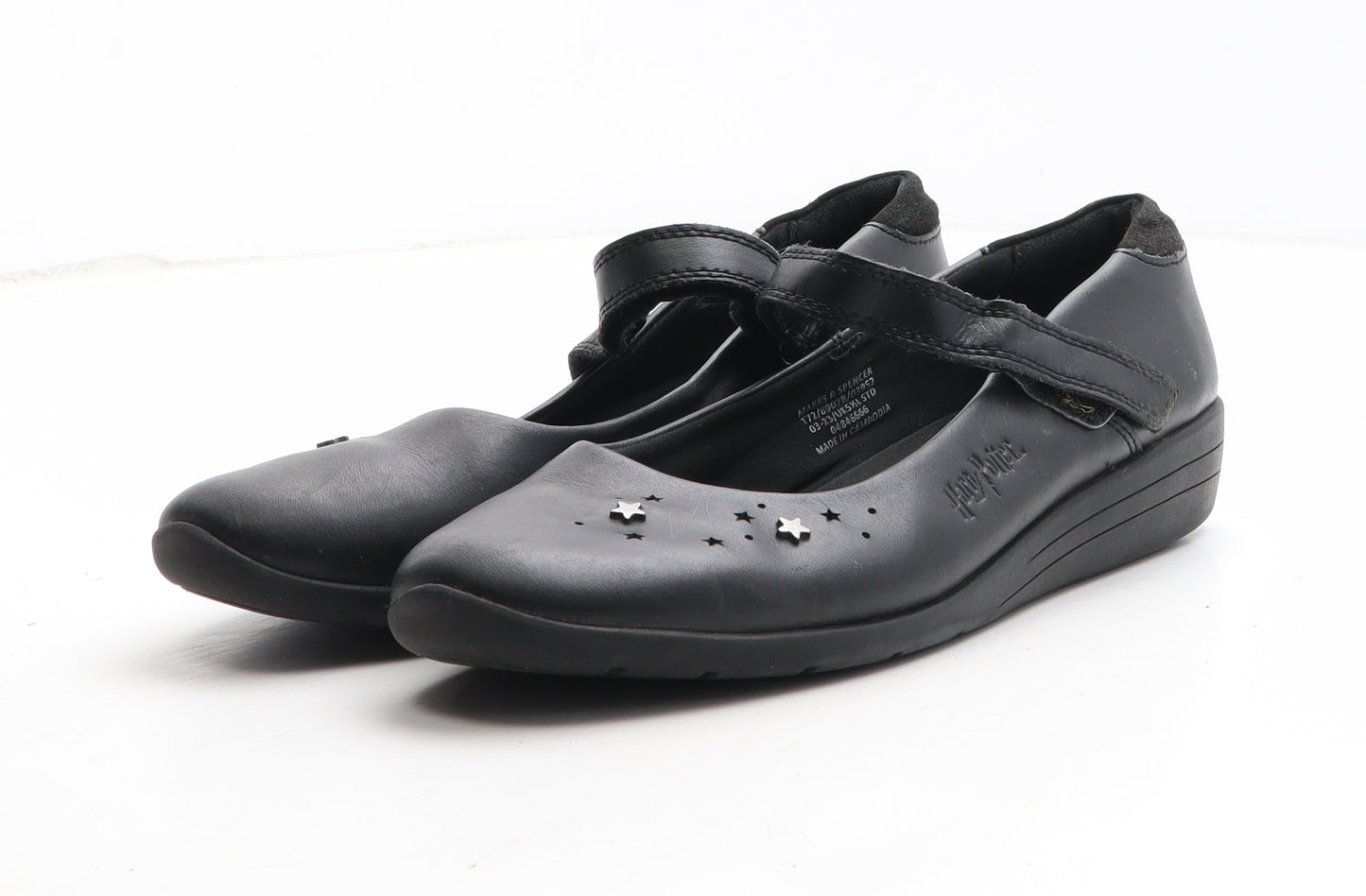 Marks and Spencer Girls Black Synthetic Mary Jane Casual UK 5.5 - Harry Potter