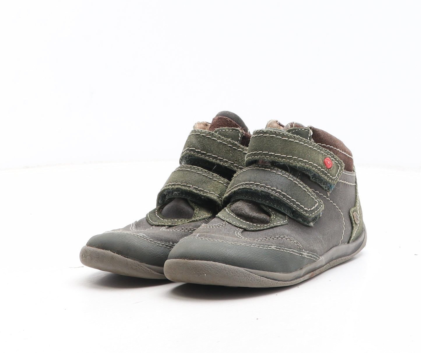 Garvalin Boys Grey Synthetic Trainer UK 12 30 - UK Size Estimated 12