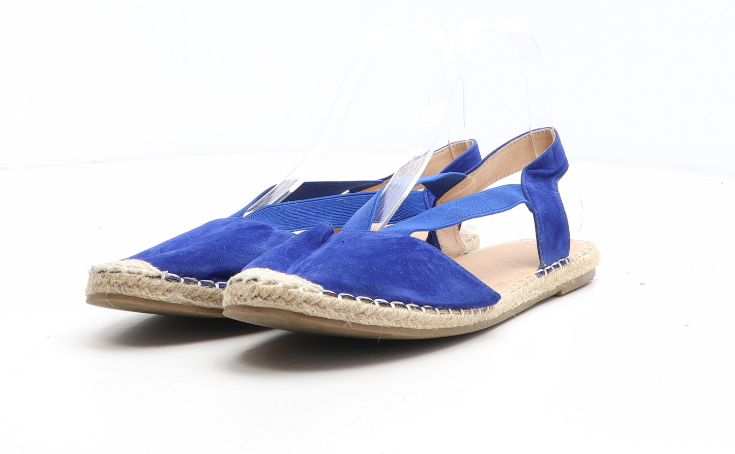 M&Co Womens Blue Synthetic Espadrille Sandal UK