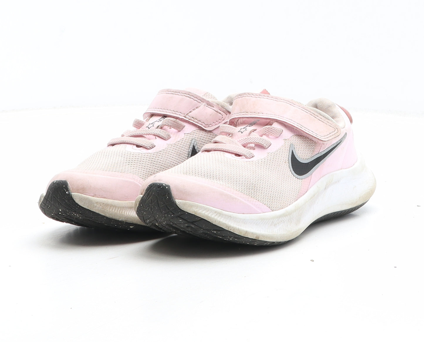 Nike Girls Pink Fabric Trainer UK 11