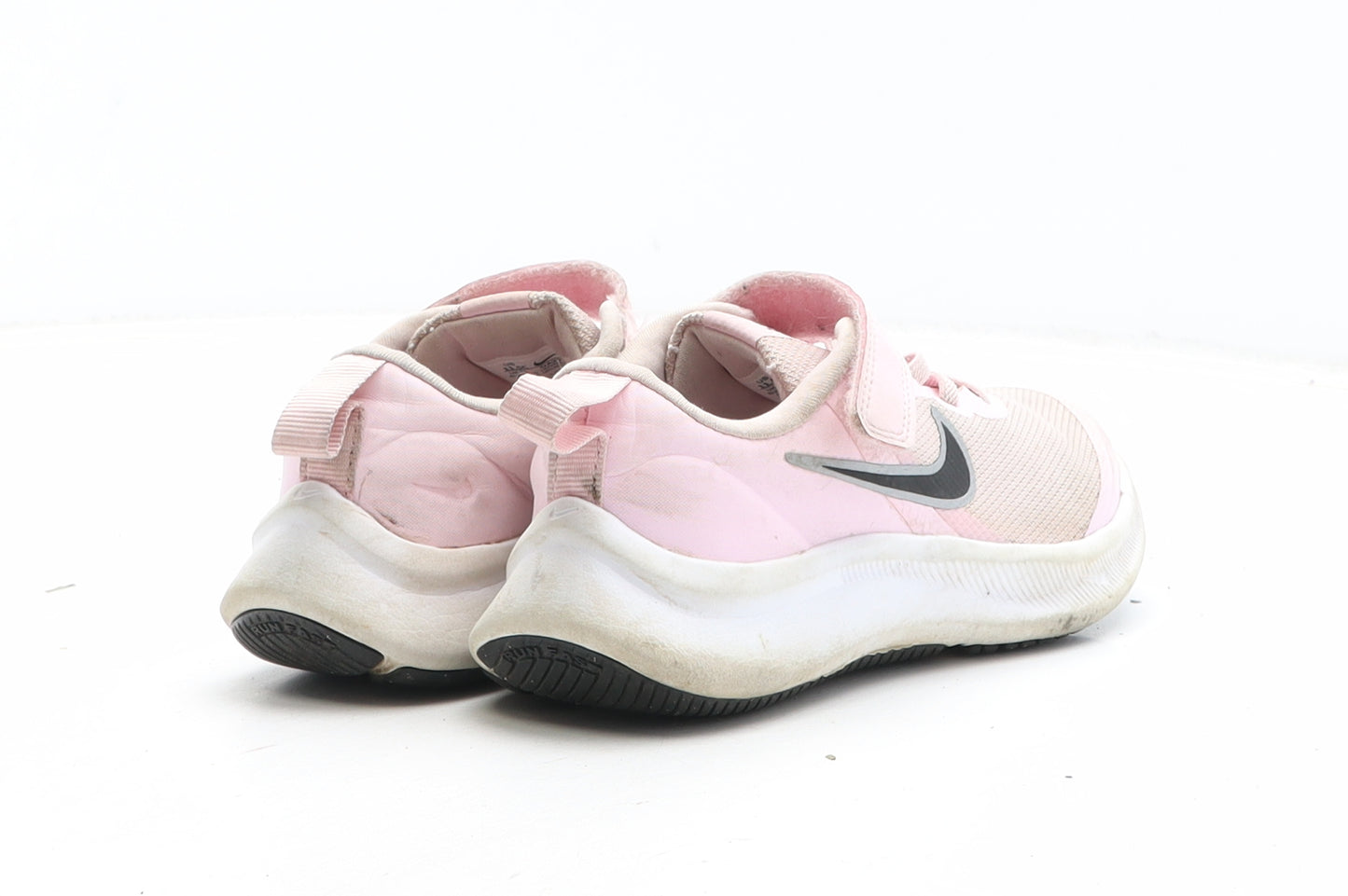 Nike Girls Pink Fabric Trainer UK 11