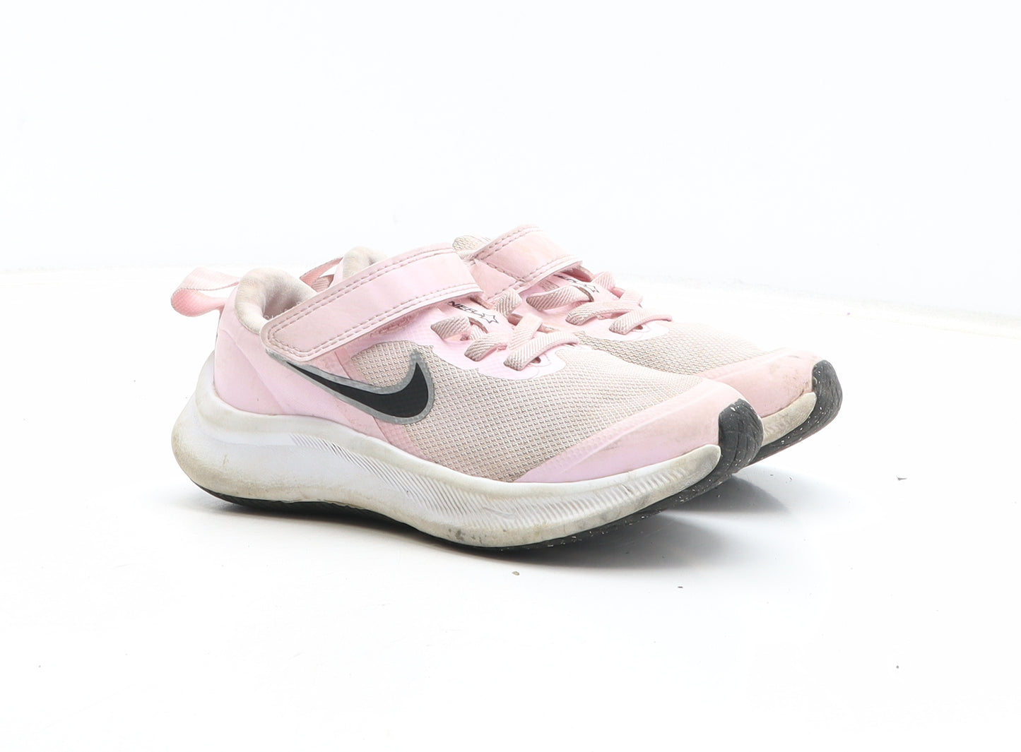 Nike Girls Pink Fabric Trainer UK 11