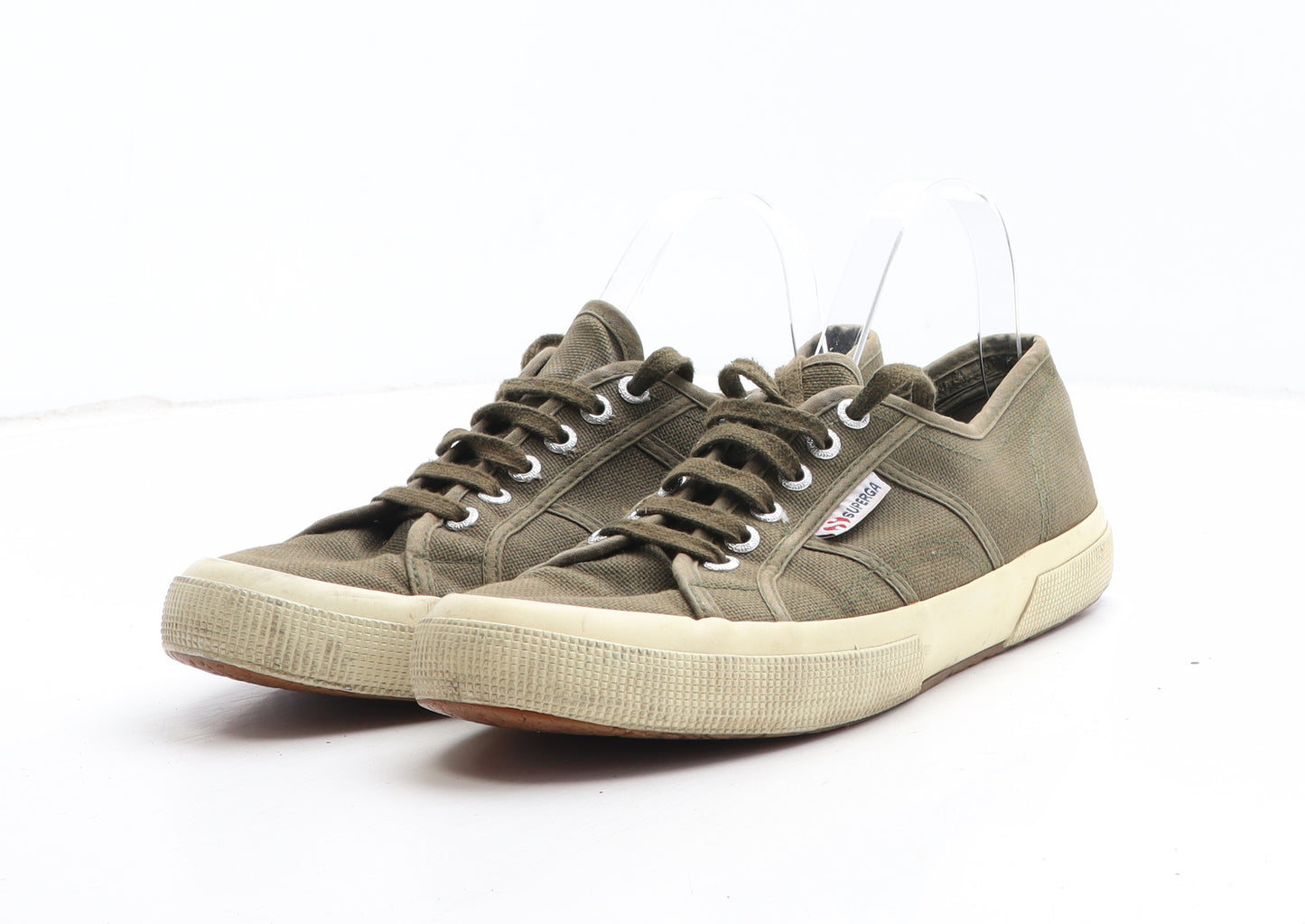 Superga Womens Green Fabric Trainer UK - UK Size Estimated 9