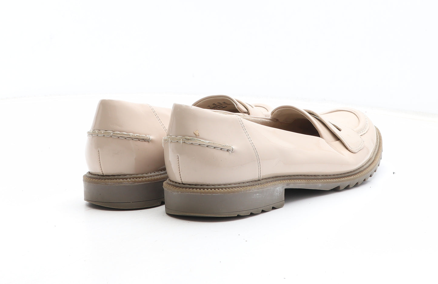 Clarks Womens Beige Synthetic Loafer Casual UK