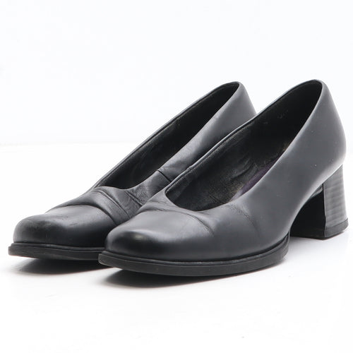 Preworn Womens Black Synthetic Court Heel UK