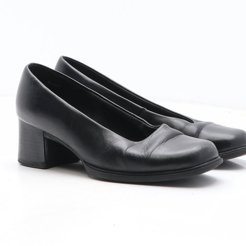 Preworn Womens Black Synthetic Court Heel UK