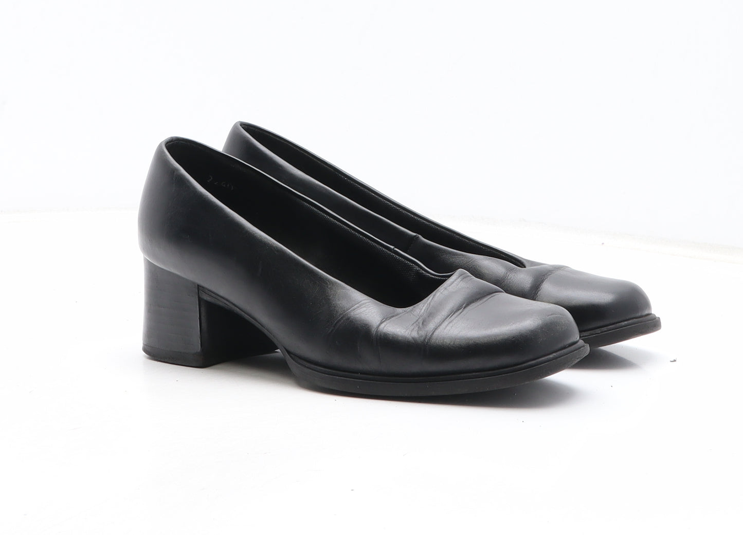 Preworn Womens Black Synthetic Court Heel UK