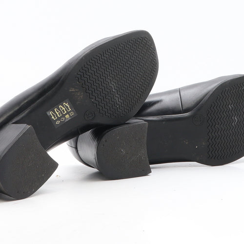 Preworn Womens Black Synthetic Court Heel UK