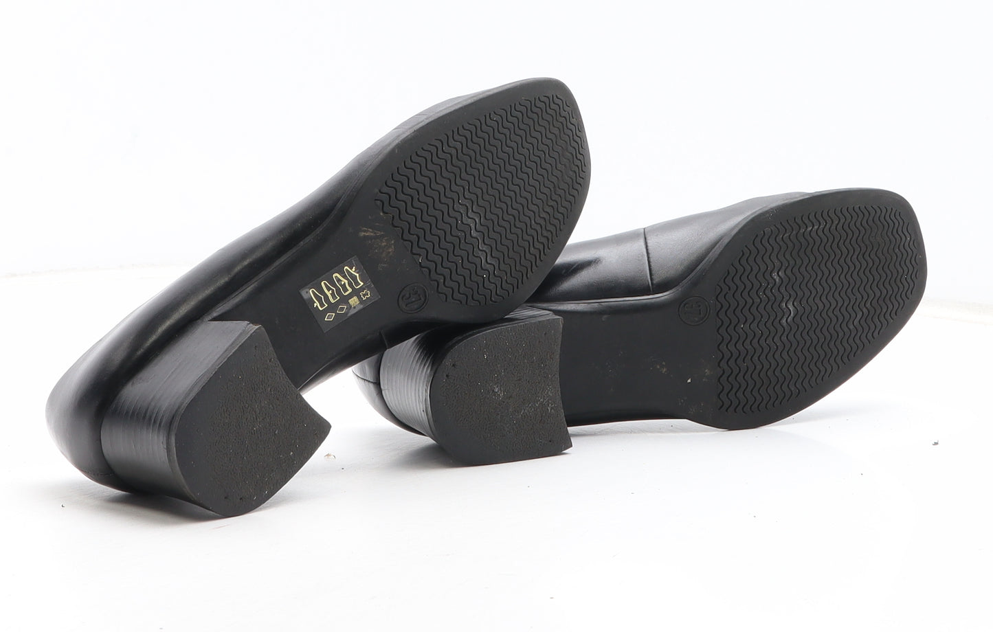 Preworn Womens Black Synthetic Court Heel UK