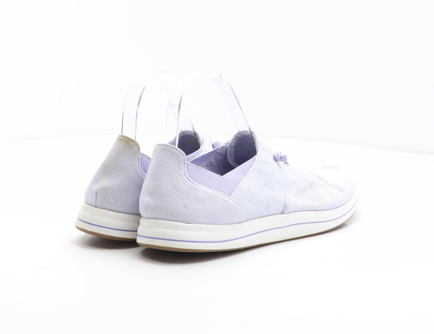 Clarks Womens Purple Fabric Trainer Casual UK