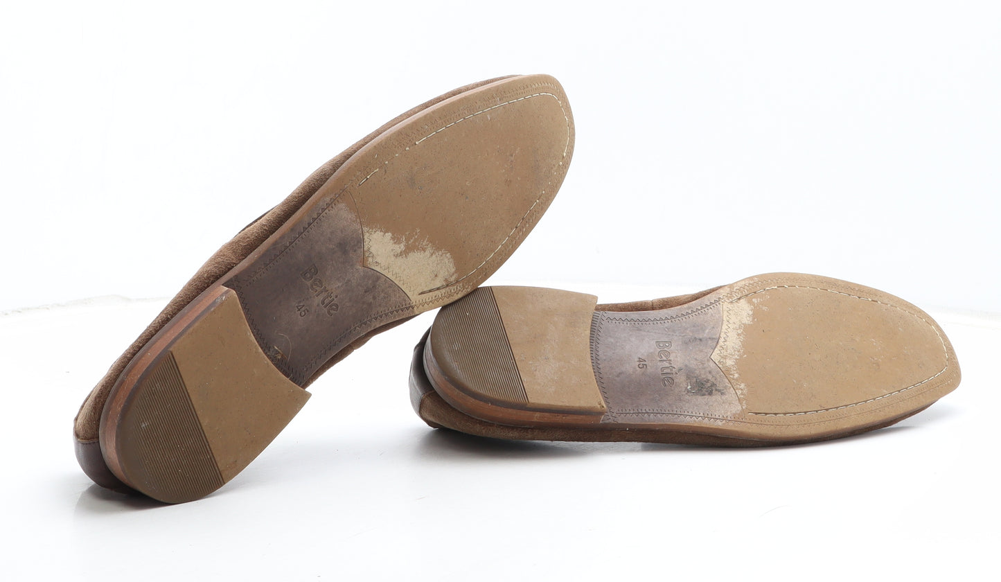 Bertie Mens Brown Suede Loafer Casual UK 11 45