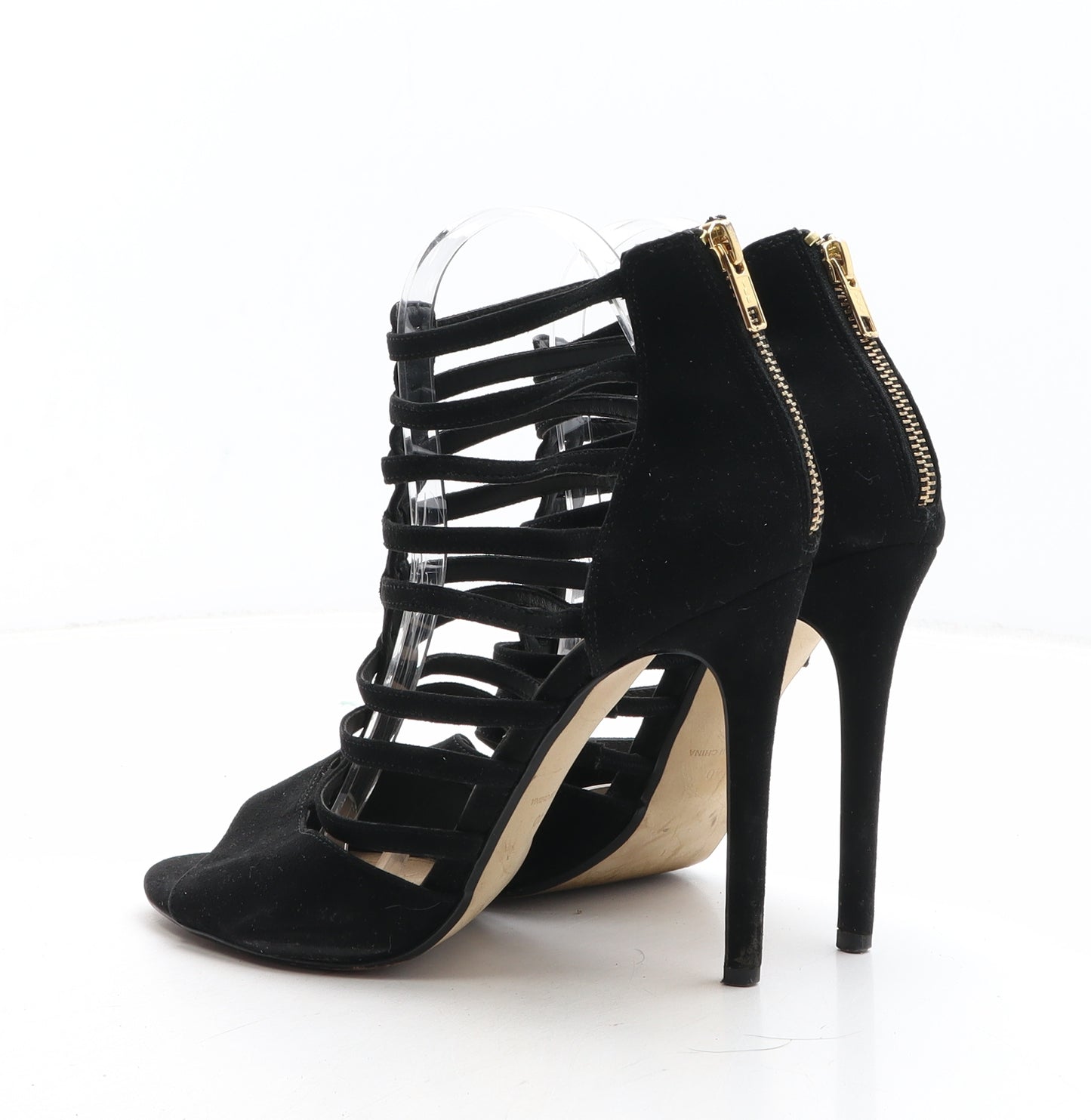 OFFICE Womens Black Synthetic Gladiator Heel UK