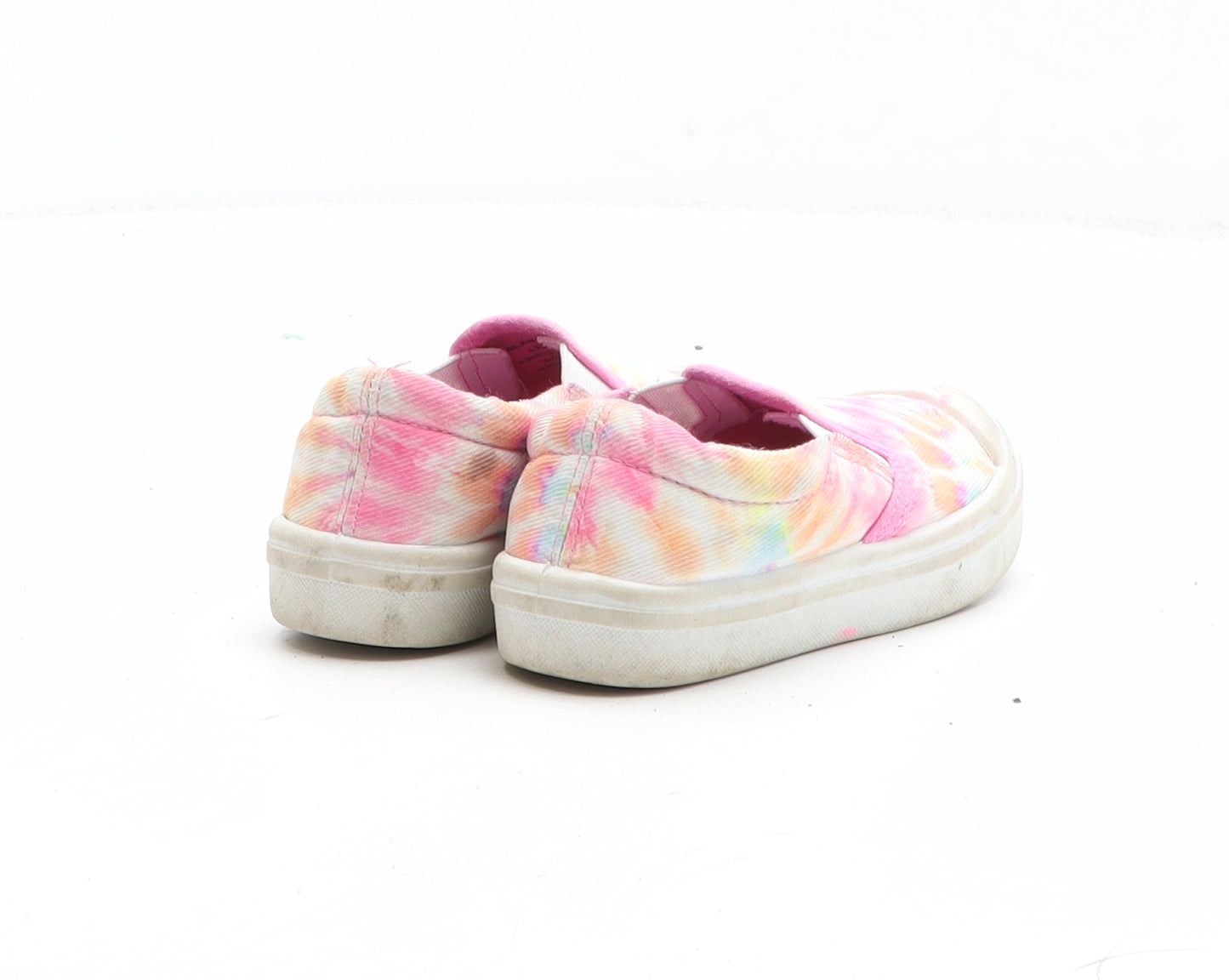 Preworn Girls Multicoloured Tie Dye Fabric Slip On Trainer UK 6