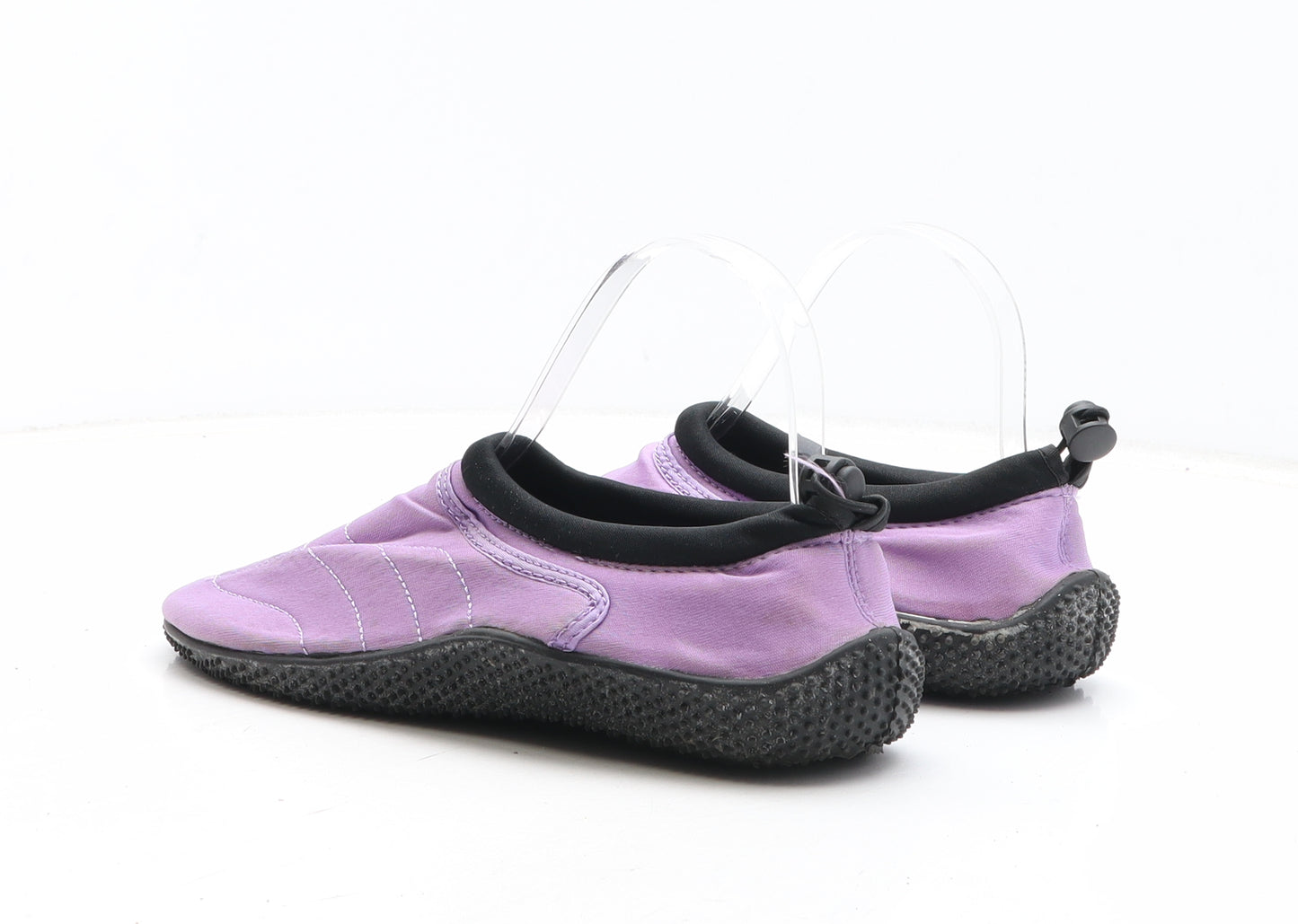 Preworn Womens Purple Fabric Slip On Casual UK - Aqua Shoes