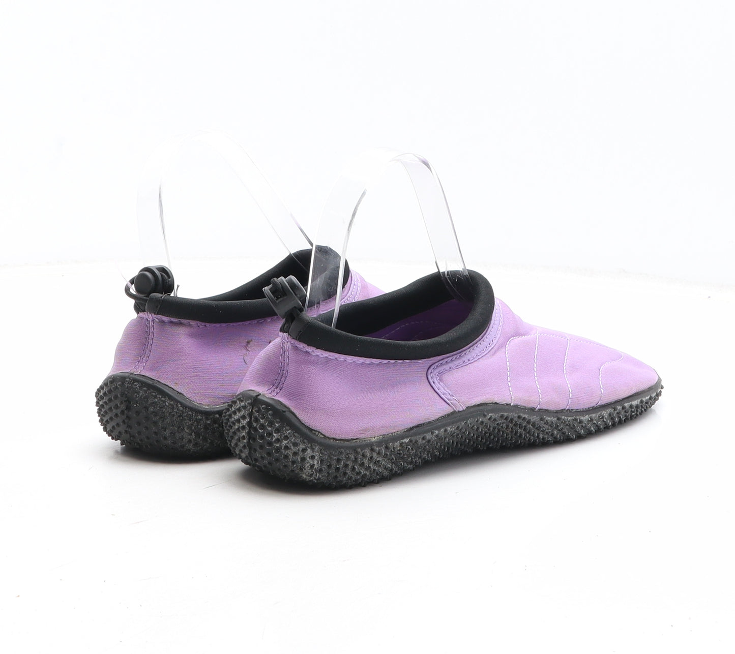 Preworn Womens Purple Fabric Slip On Casual UK - Aqua Shoes