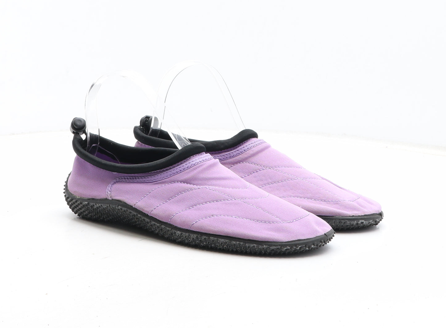 Preworn Womens Purple Fabric Slip On Casual UK - Aqua Shoes