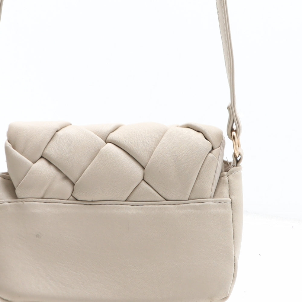 Primark Womens Beige Polyurethane Crossbody Size Small