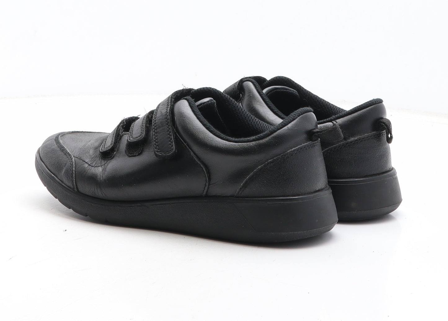 Clarks Boys Black Synthetic Trainer Casual UK 4.5