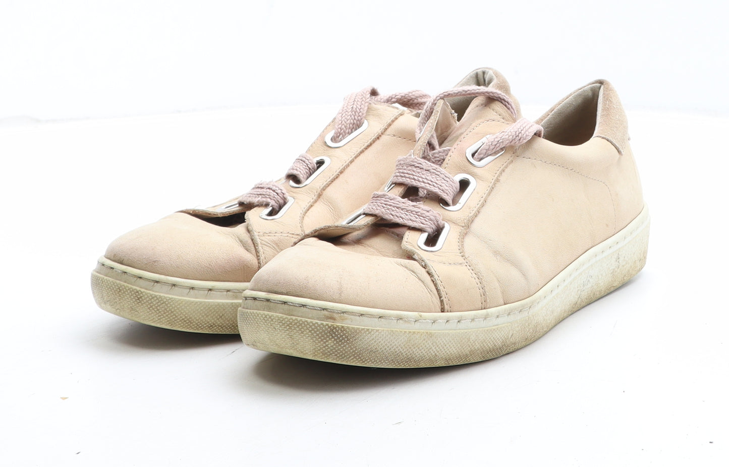 Mint Velvet Womens Beige Synthetic Trainer UK