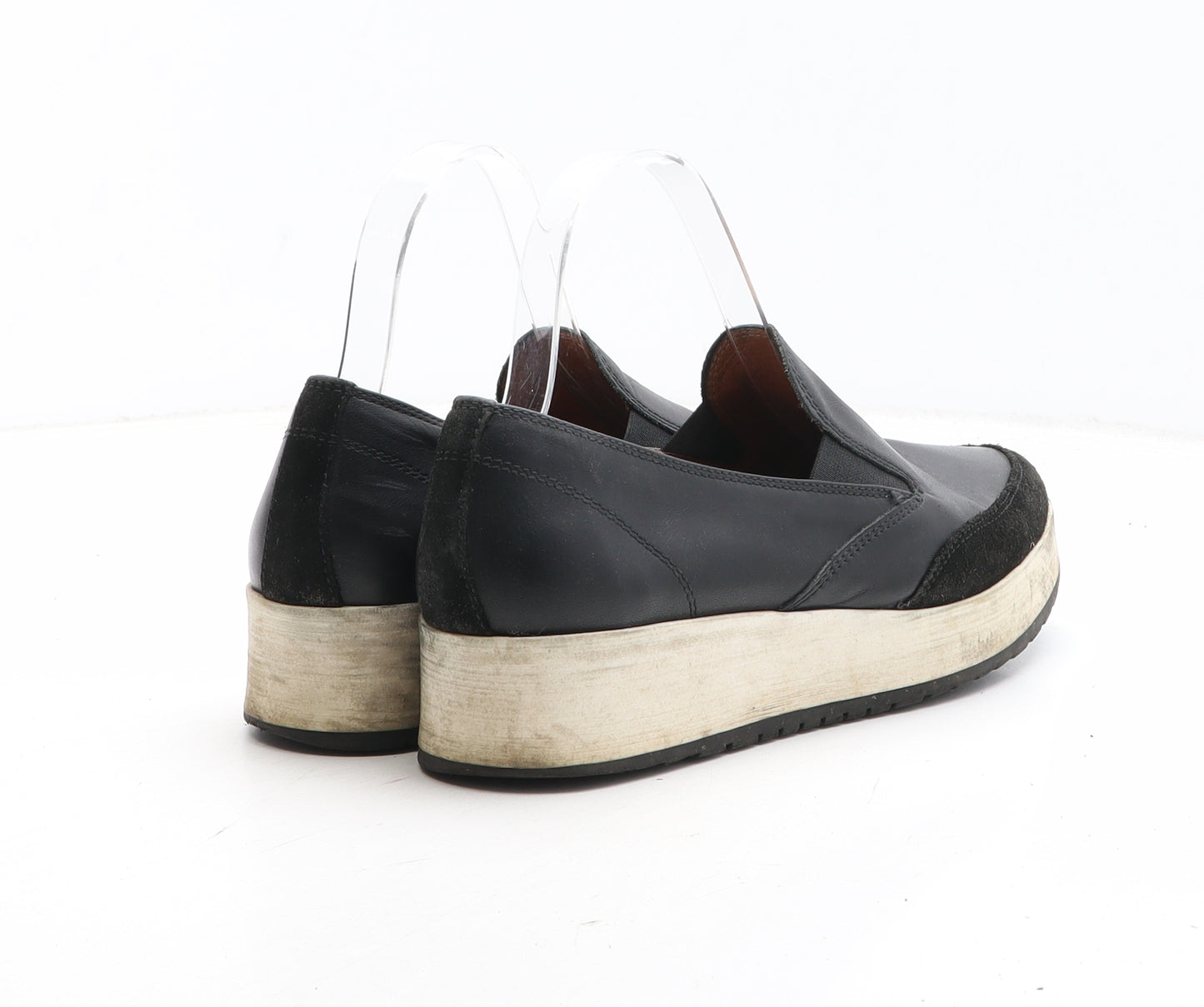 Preworn Womens Black Synthetic Slip On Casual UK