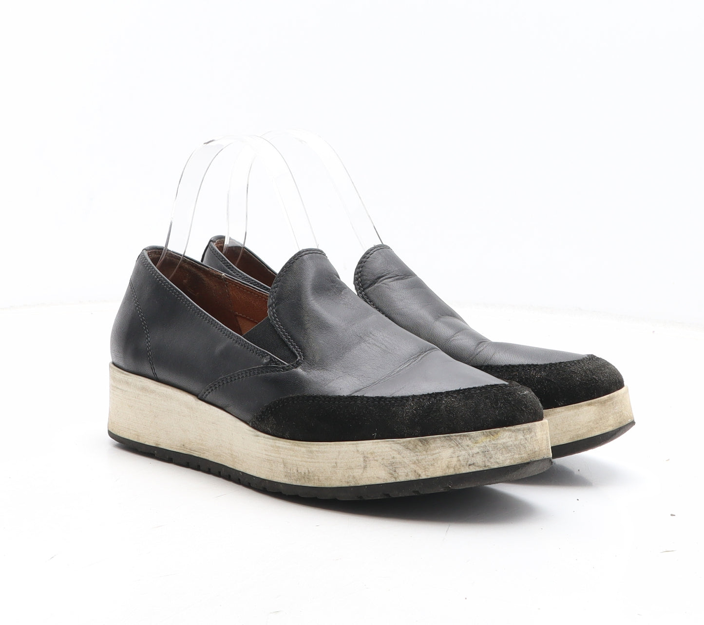 Preworn Womens Black Synthetic Slip On Casual UK