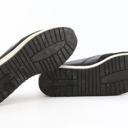 Preworn Womens Black Synthetic Slip On Casual UK