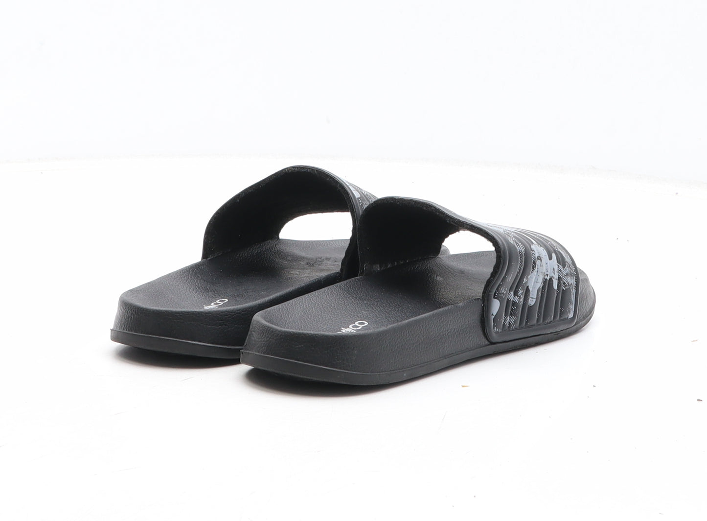 PEP&CO Boys Black Camouflage Synthetic Slider Sandal UK 13