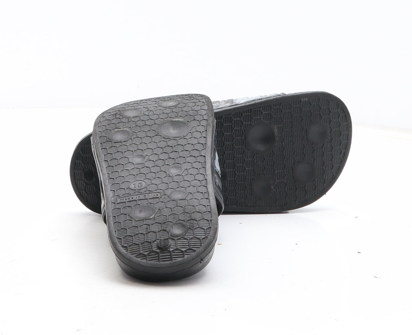 PEP&CO Boys Black Camouflage Synthetic Slider Sandal UK 13