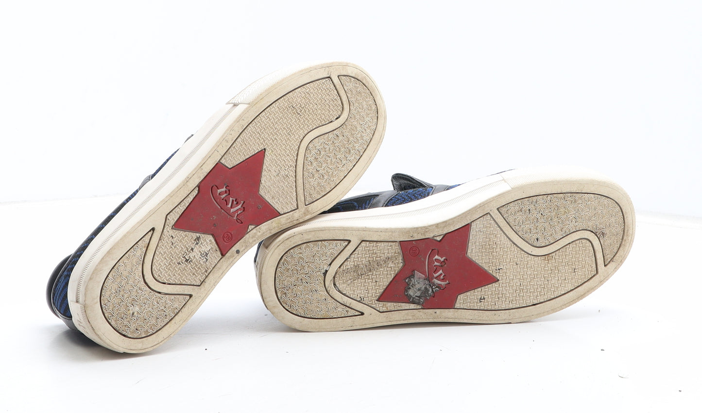 Ash Womens Blue Colourblock Fabric Slip On Casual UK