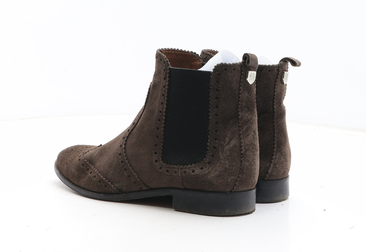 Massimo Dutti Womens Brown Leather Chelsea Boot UK