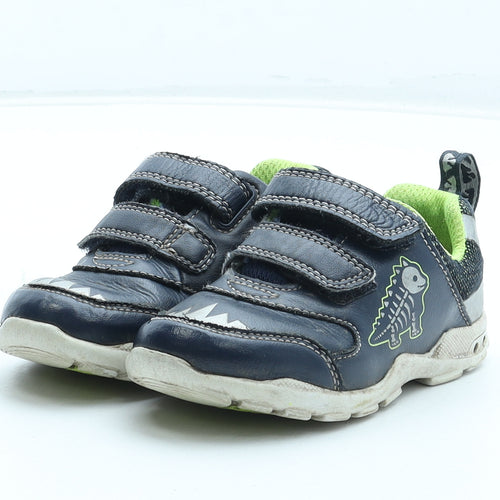 Clarks Boys Blue Polyurethane Trainer UK 6 - Dinosaur